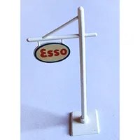 Road Sign Cantilever Cruciform with 'Esso' Print