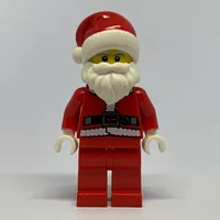 Santa, Coat and Belt, Plain Red Legs, Santa Hat (3626b Head) (CMF)