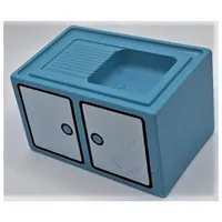 Duplo Sink with Cabinet Doors Print