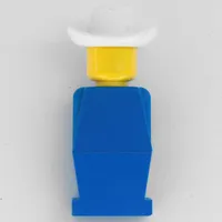 LEGOLAND Blue Torso, Blue Legs, White Cowboy Hat
