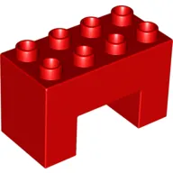 Duplo Brick 2 x 4 x 2 with 2 x 2 Square Arch