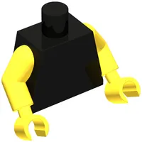 Torso, Yellow Arms and Hands [Plain]