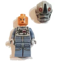 AT-AT Driver - Light Bluish Grey Helmet, Sand Blue Legs, Nougat Head, Female