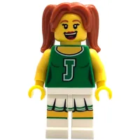 Cheerleader, Green, 'J' on Uniform