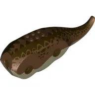 Animal Body Part, Dinosaur, Triceratops Body with Reddish Brown Top with Dark Brown Print