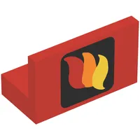 Panel 1 x 2 x 1 with Classic Fire Logo Print