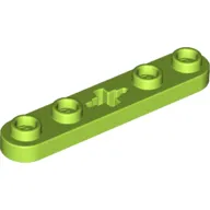Technic Plate 1 x 5 with Smooth Ends, 4 Studs and Centre Axle Hole