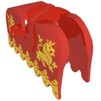 Animal / Creature Accessory, Horse Barding with Yellow Lions Print