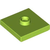 Plate Special 2 x 2 with Groove and Center Stud (Jumper)