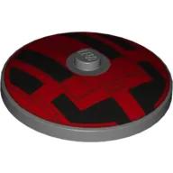 Dish 4 x 4 Inverted [Radar] with Black/Red Markings (TIE Fighter) print