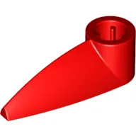 Technic Tooth 1 x 3 with Axle Hole [Rounded Underside]