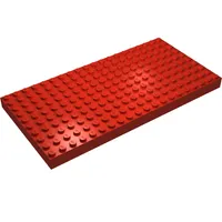 Brick 10 x 20 without Bottom Tubes, with '+' Cross Support (early Baseplate)