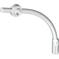 Bar Curved with Axle End and 1 x 1 Round Plate