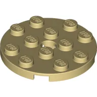 Plate Round 4 x 4 with Pin Hole