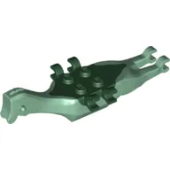 Animal Body Part, Dinosaur, Pteranodon Body, 4 Studs, 6 Clips with Dark Green Top