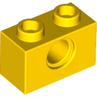 Technic Brick 1 x 2 [1 Pin Hole]