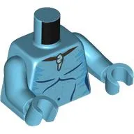 Torso, Na'vi Bare Chest, Shell Pendant, Dark Azure Markings print, Medium Azure Arms and Hands