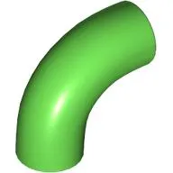 Brick Round 1 x 1 diameter Tube with 90 Degree Elbow (2 x 2 x 1) and Axle Holes (Crossholes) at each end