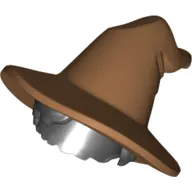 Hair and Hat, Floppy Witch Hat, Short Hair, Black Pattern