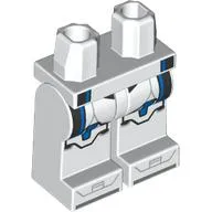 Hips and White Legs with Clone Trooper Armor, Blue Markings print