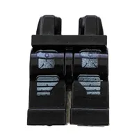 Hips and Black Legs with Gray Pockets and No Stripe Print (Dash)