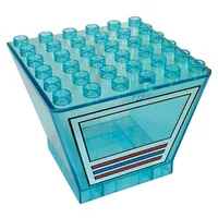 Duplo Airport Tower Glass Enclosure with Window Frame Print