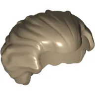 Hair Swept Back with Widow's Peak Chin-Length and Bushy in Back