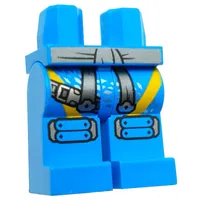 Hips and Dark Azure Legs with Black Utility Belt, Straps, Knee Pads print (Nya)