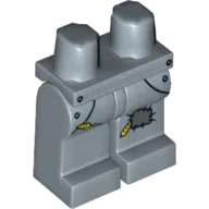 Hips and Sand Blue Legs with Wheat Spikes, Pockets and Patch Print