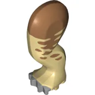 Animal Body Part, Dinosaur, Ankylosaurus Leg, Left, Rear / Hind, with Pin, Light Bluish Gray Nails and Medium Nougat Patches Print