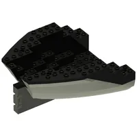 Boat Hull Small Stern 14 x 12 x 5 1/3 with Black Top [Complete Assembly]