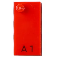 Braille Brick 2 x 4 with 1 Stud ⠁and 'A 1' Print