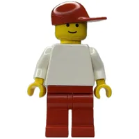 Man, White Torso, Red Legs, Red Cap (3626a Head)