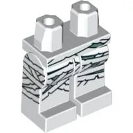 Hips and White Legs with White and Green Mummy Wrapping Print