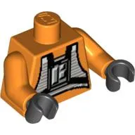 Torso Rebel Pilot Print, Orange Arms, Black Hands