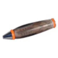 Pen Body, with Chrome Tip, Orange Ends with Back Mechanical Lines Print