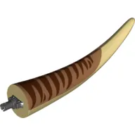 Animal Body Part, Dinosaur, Tyrannosaurus Rex Tail, with Pin, Medium Nougat and Reddish Brown Markings Print