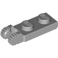 Hinge Plate 1 x 2 Locking with 2 Fingers On End, with Groove, 9 Teeth