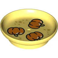 Duplo Dish with Pumpkins print
