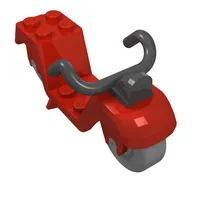 Fabuland, Scooter with Grey Wheels and Black Handlebars