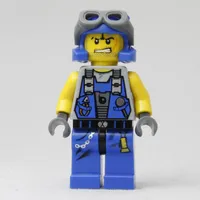 Rex, Blue, with Goggles