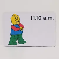 Activity Card, Time-Teaching 12-Hour Clock 11.10 a.m.