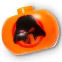 Pen Bead, Round Orb with Darth Vader Head Print