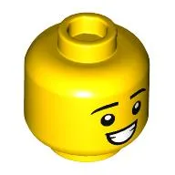 Minifig Head Apprentice, Mean Look, Open Mouth print