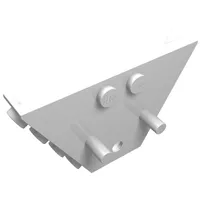 Panel, Trapezoid, Tipper End Flat with Pins, 1 x 2 Anti-studs