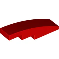 Slope Curved 4 x 1 No Studs [Stud Holder with Asymmetric Ridges]