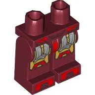 Hips and Dark Red Legs with Gold and Silver Knee Plates Print