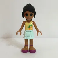 Nicole - Bright Light Yellow Top, Bright Pink Skirt