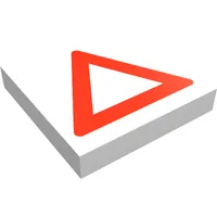 Tile 2 x 2 with Red Warning Triangle Print