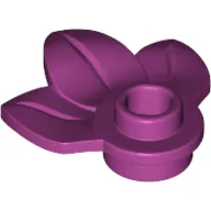 Plant, Plate 1 x 1 Round with 3 Leaves